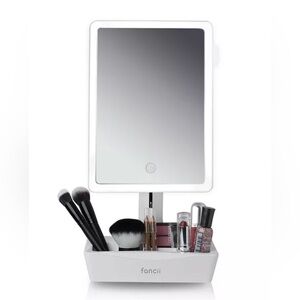 Fancii White Gala Xl LED Lighted Vanity Mirror with Storage